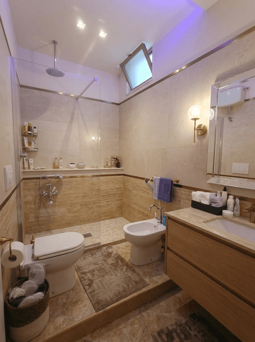 Bathroom interior in Contemporary style — photo by GenRoom AI