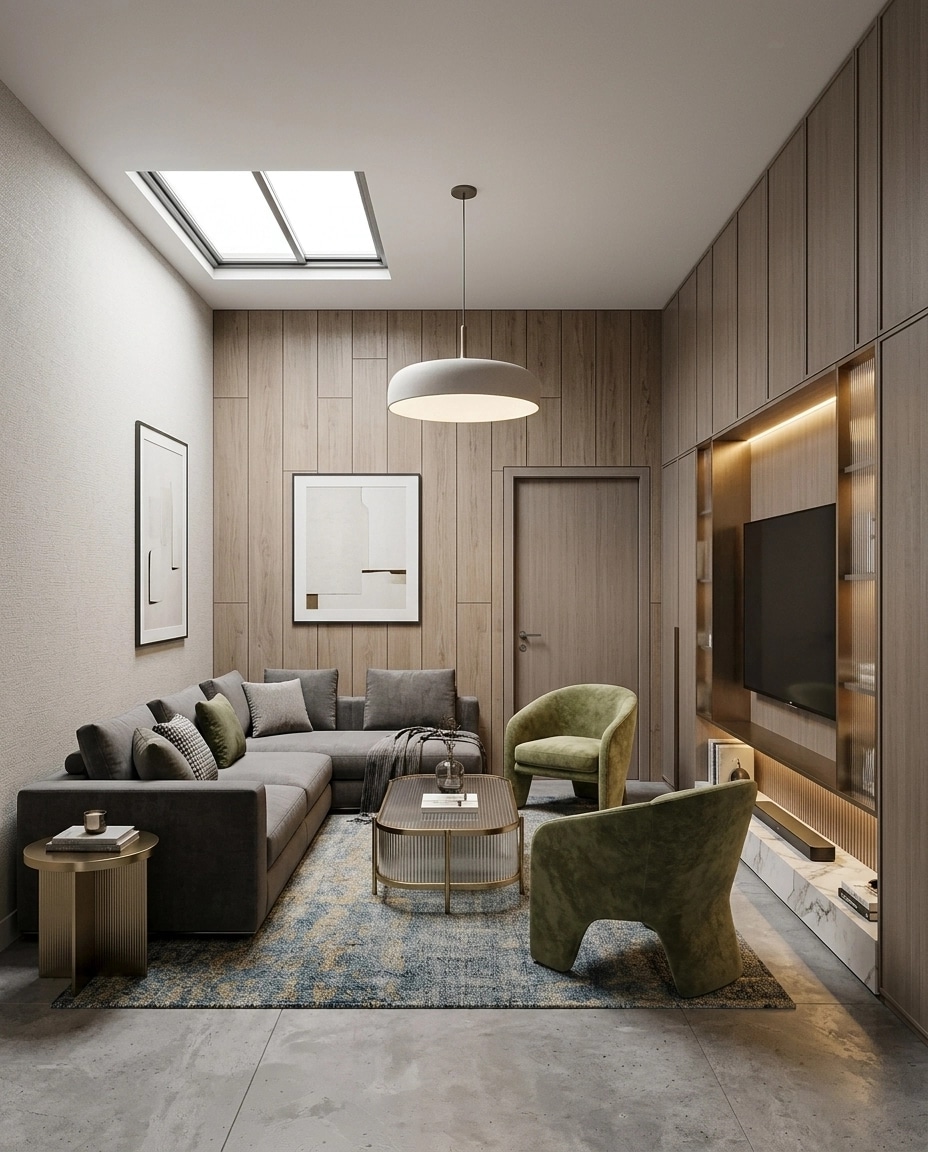 Interior design in Contemporary style — Living Room by GenRoom AI