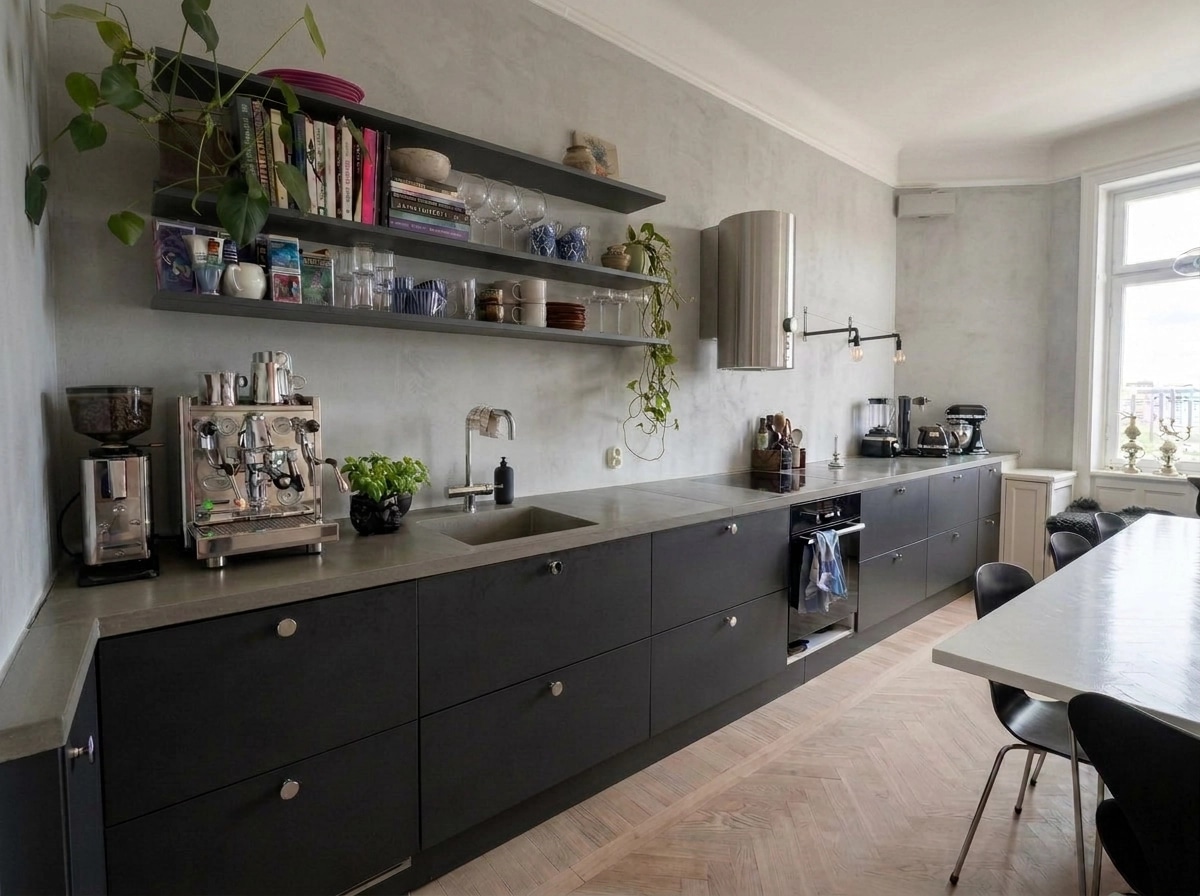 Minimalism Kitchen design — interior photo by GenRoom AI