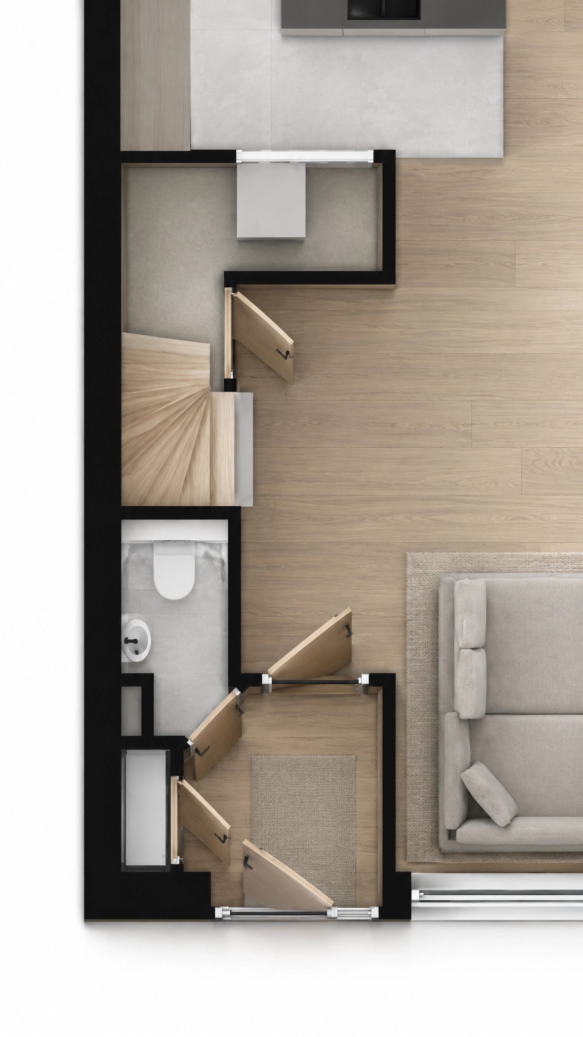 Interior design in Minimalism style — Living Room by GenRoom AI