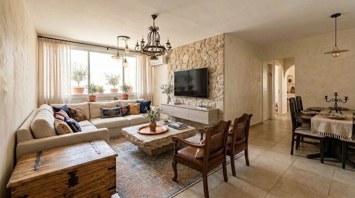 Interior design in Mediterranean style — Living Room by GenRoom AI