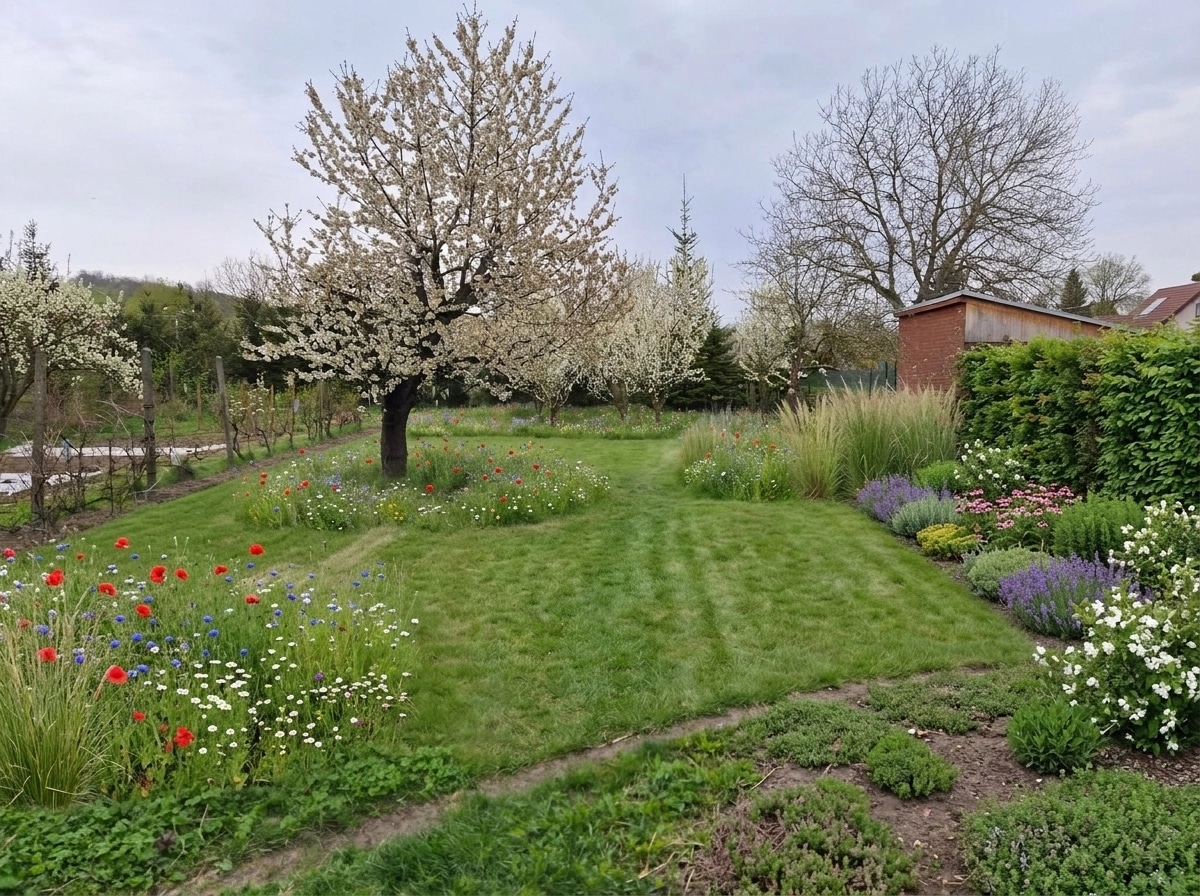 Landscape design in Eco Natural Garden style — Yard by GenRoom AI