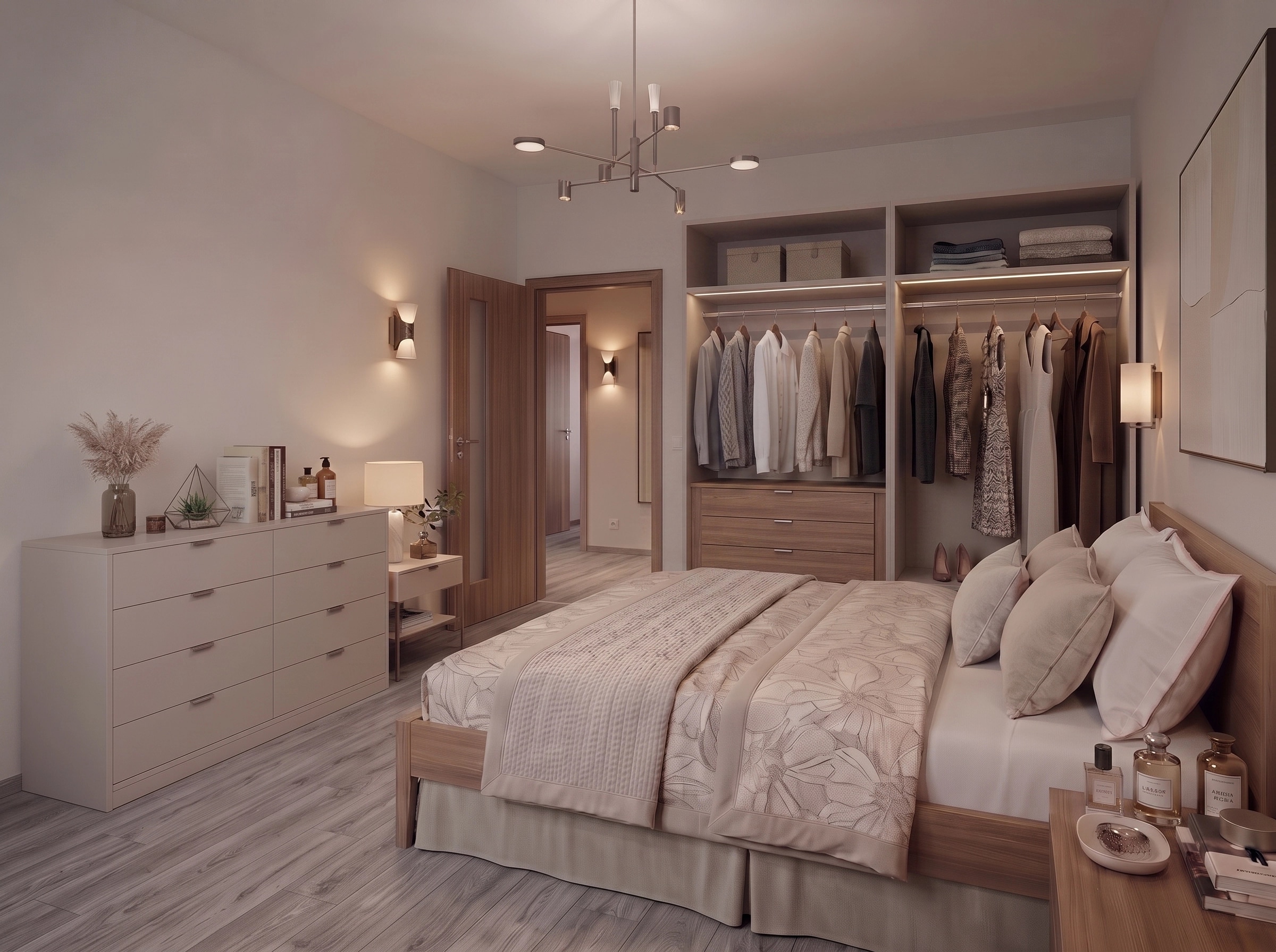 Interior design in Contemporary style — Bedroom by GenRoom AI