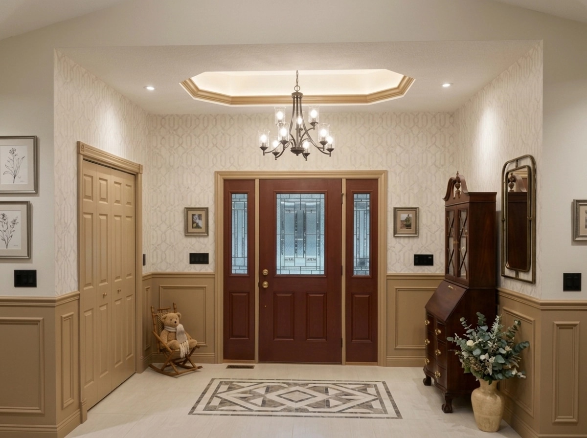 Hallway interior in Transitional style — photo by GenRoom AI