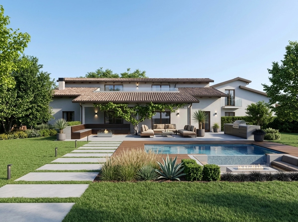 Contemporary Yard Yard design — yard photo by GenRoom AI