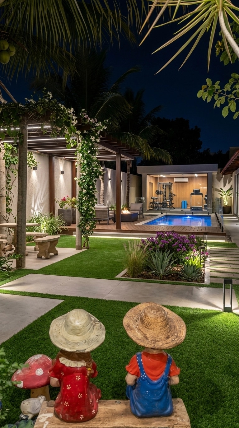 Landscape design in Contemporary Yard style — Yard by GenRoom AI