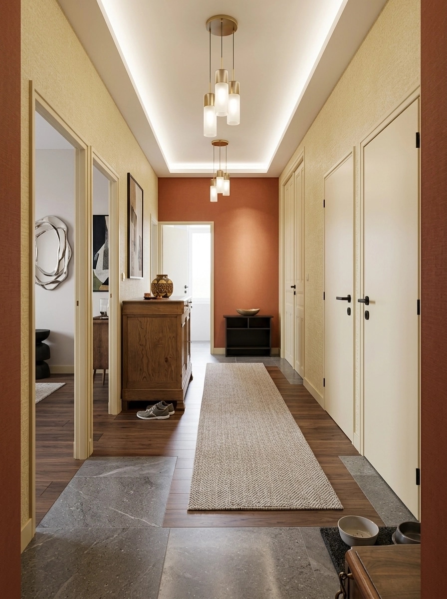 Contemporary Hallway design — interior photo by GenRoom AI