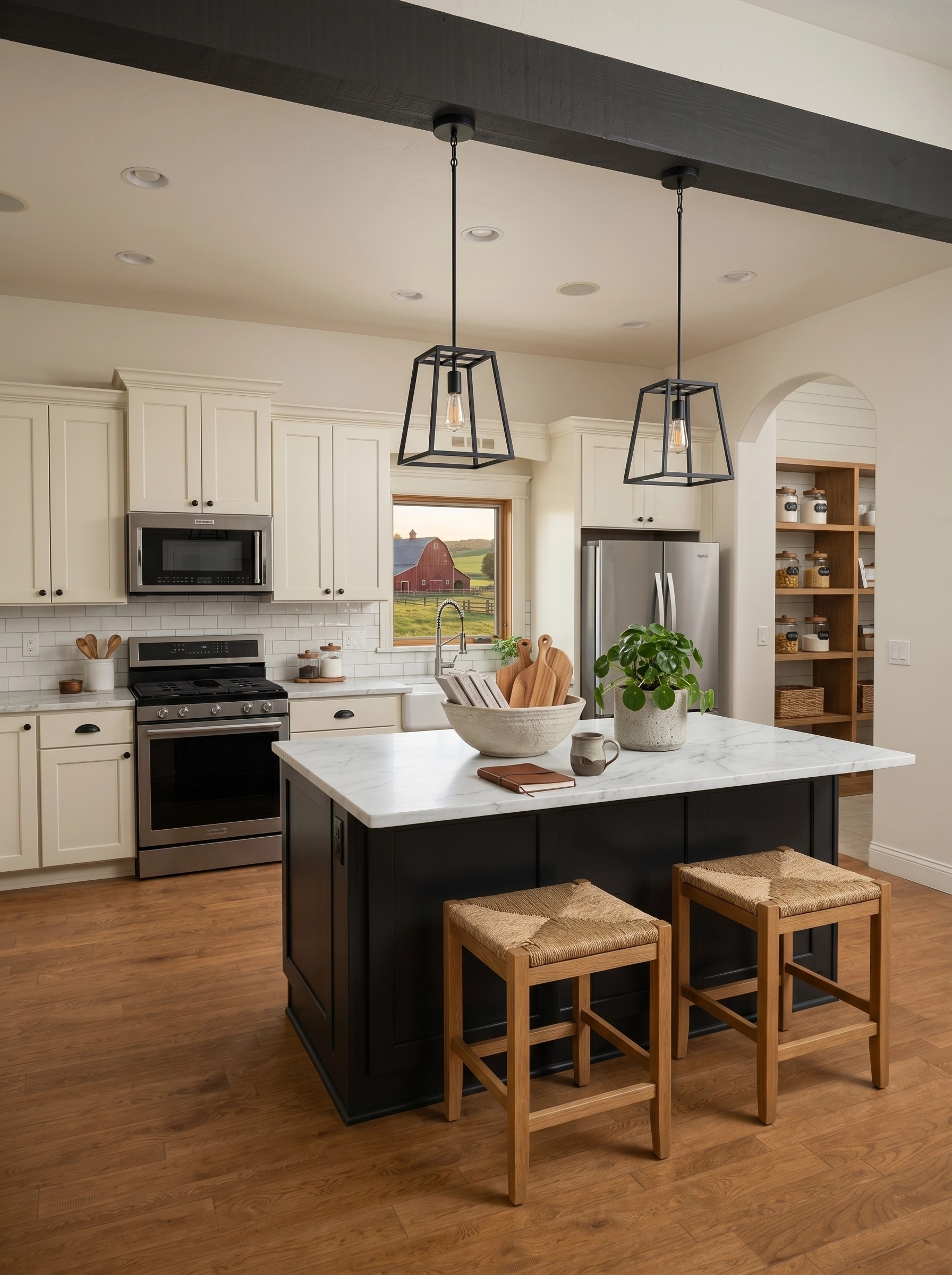 Modern Farmhouse Living Room design — interior photo by GenRoom AI