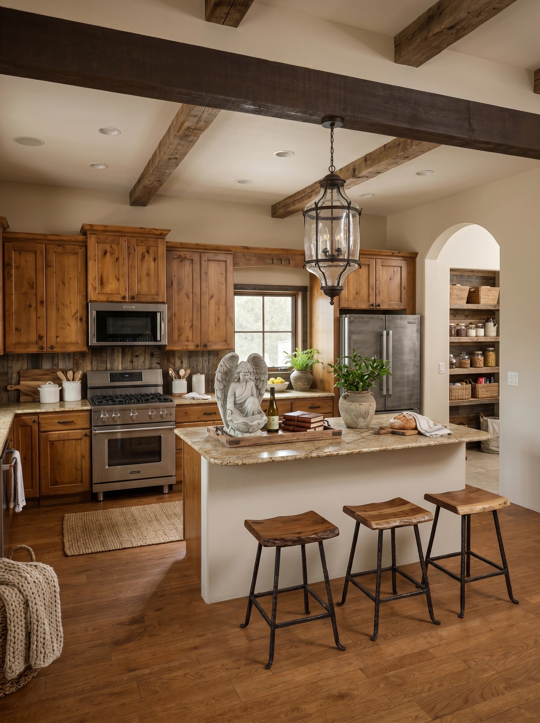 Interior design in Rustic style — Living Room by GenRoom AI