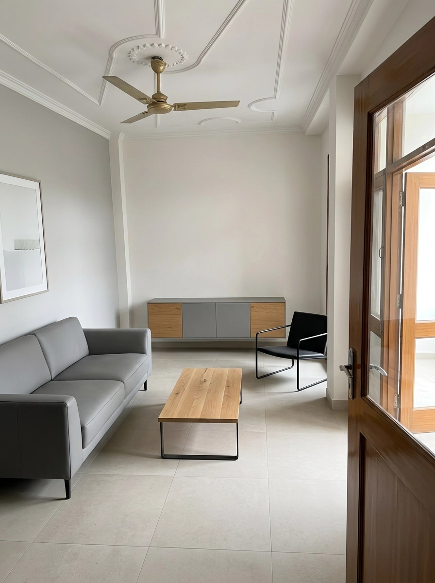 Interior design in Minimalism style — Living Room by GenRoom AI