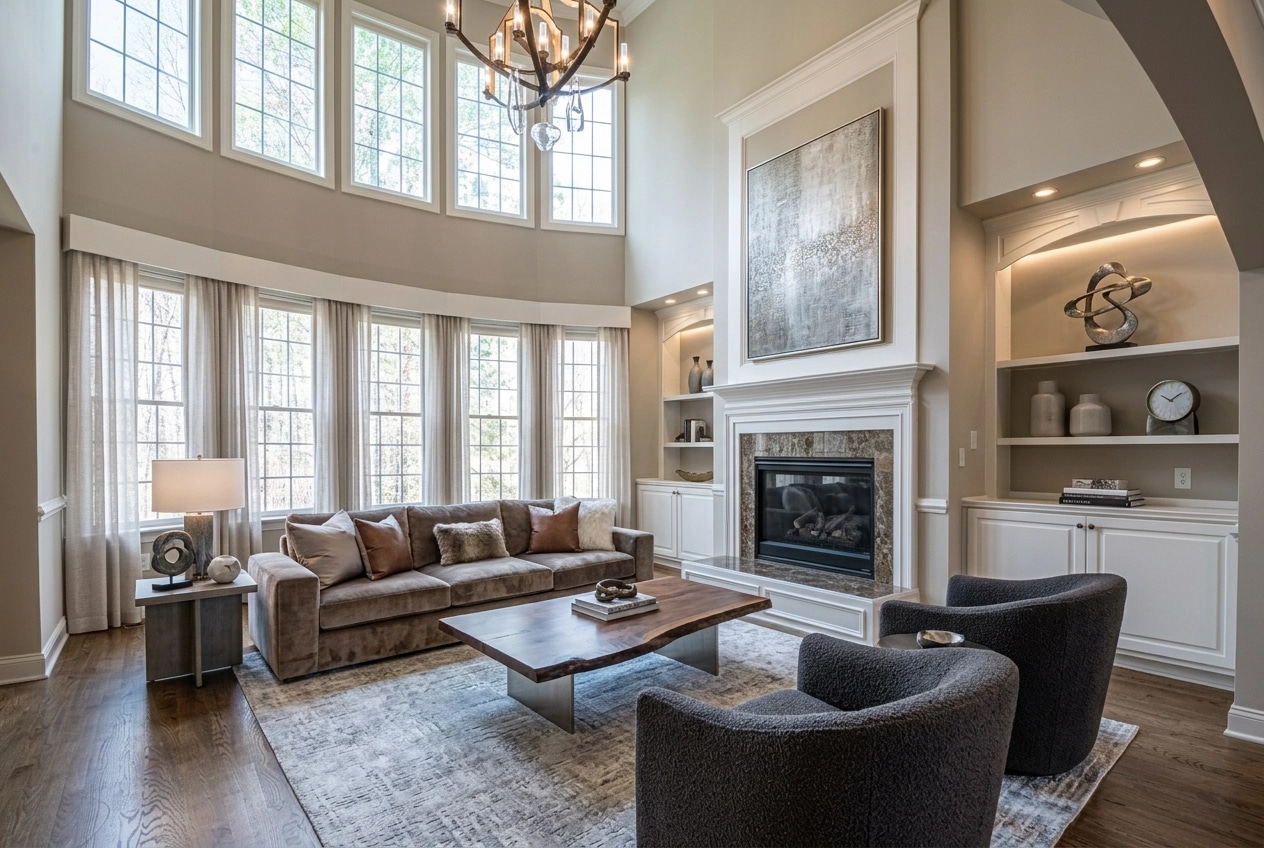 Interior design in Contemporary style — Living Room by GenRoom AI