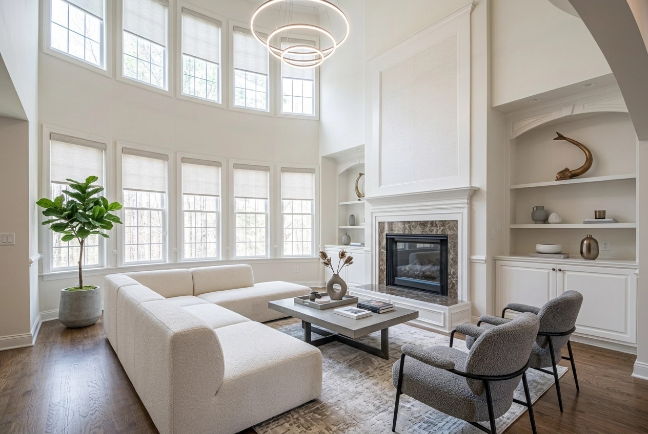 Minimalism Living Room design — interior photo by GenRoom AI