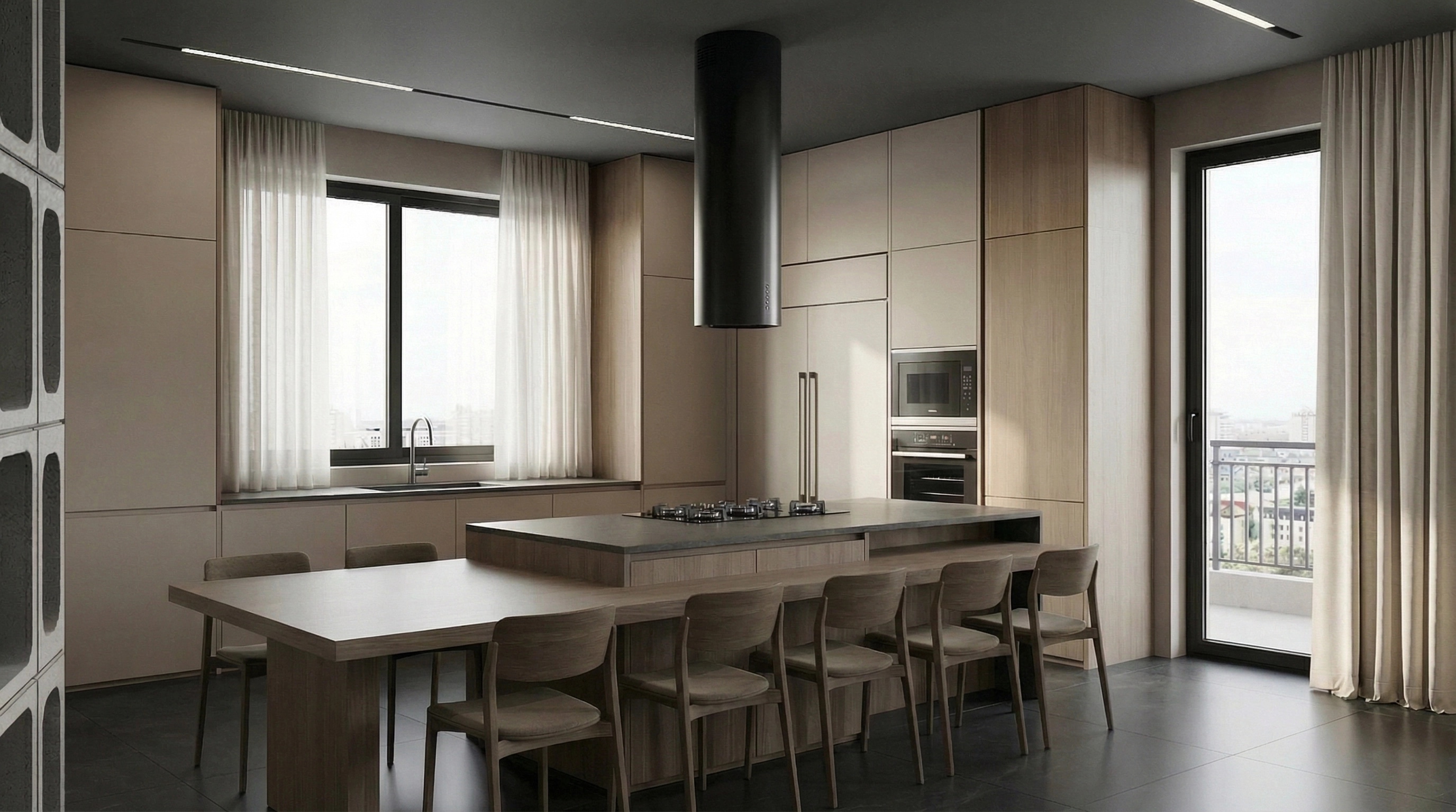 Minimalism Kitchen design — interior photo by GenRoom AI