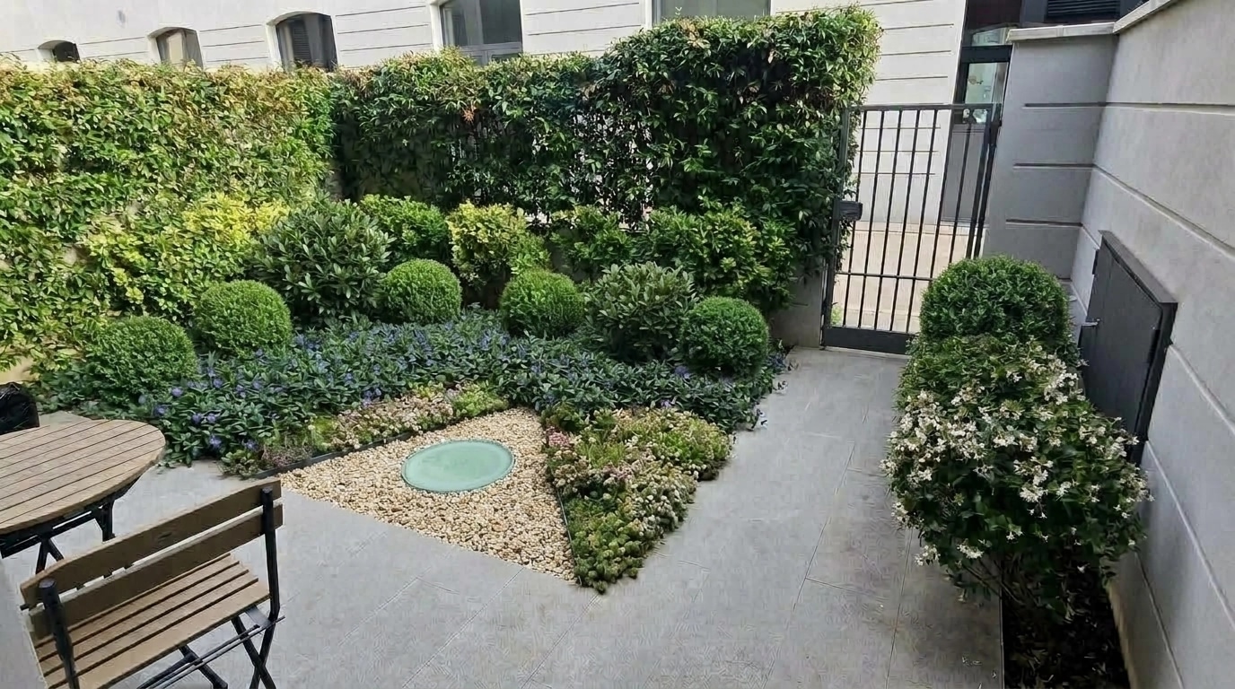 Yard design in no_style style — photo by GenRoom AI