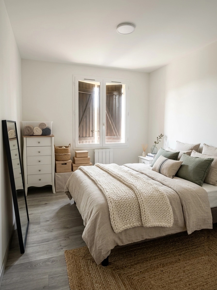 Scandinavian Bedroom design — interior photo by GenRoom AI