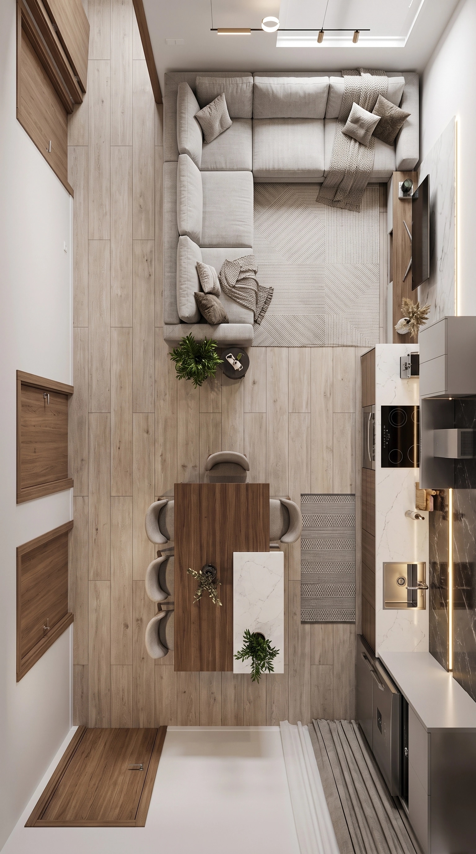 Interior design in Contemporary style — Living Room by GenRoom AI