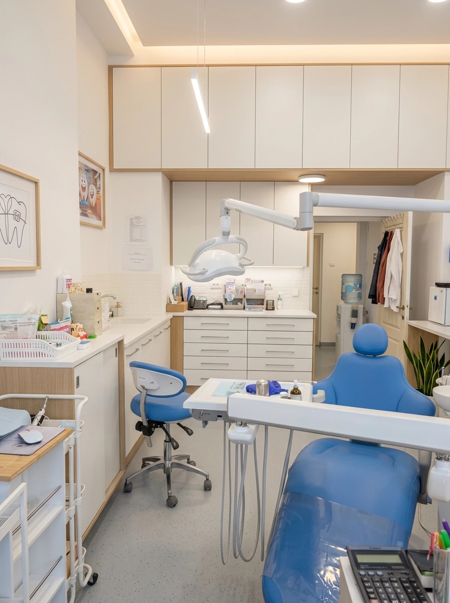 Interior design in Scandinavian style — clinic by GenRoom AI