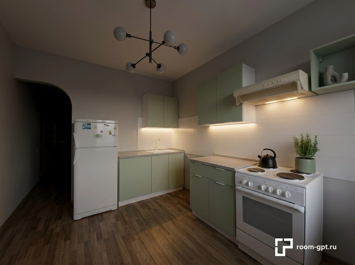 Minimalism Kitchen design — interior photo by GenRoom AI