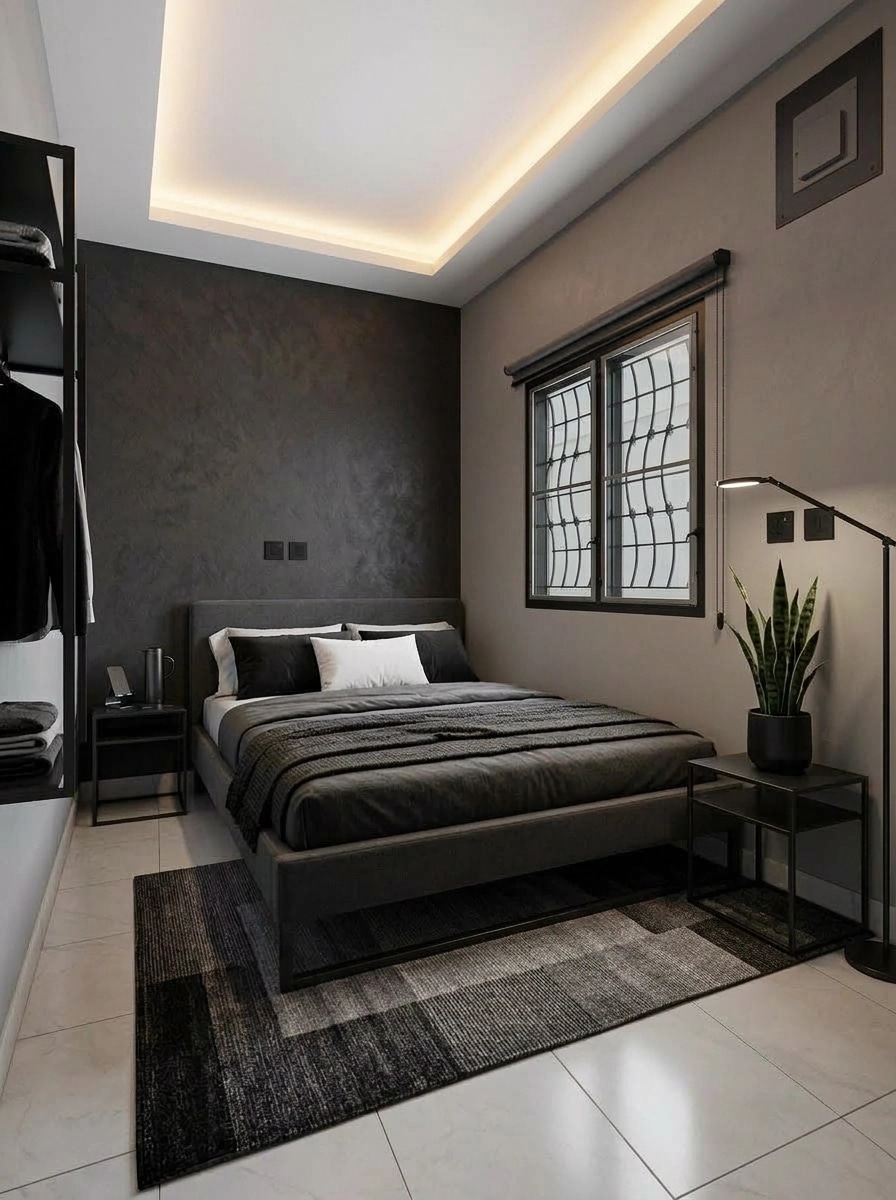 Blacktec Bedroom design — interior photo by GenRoom AI