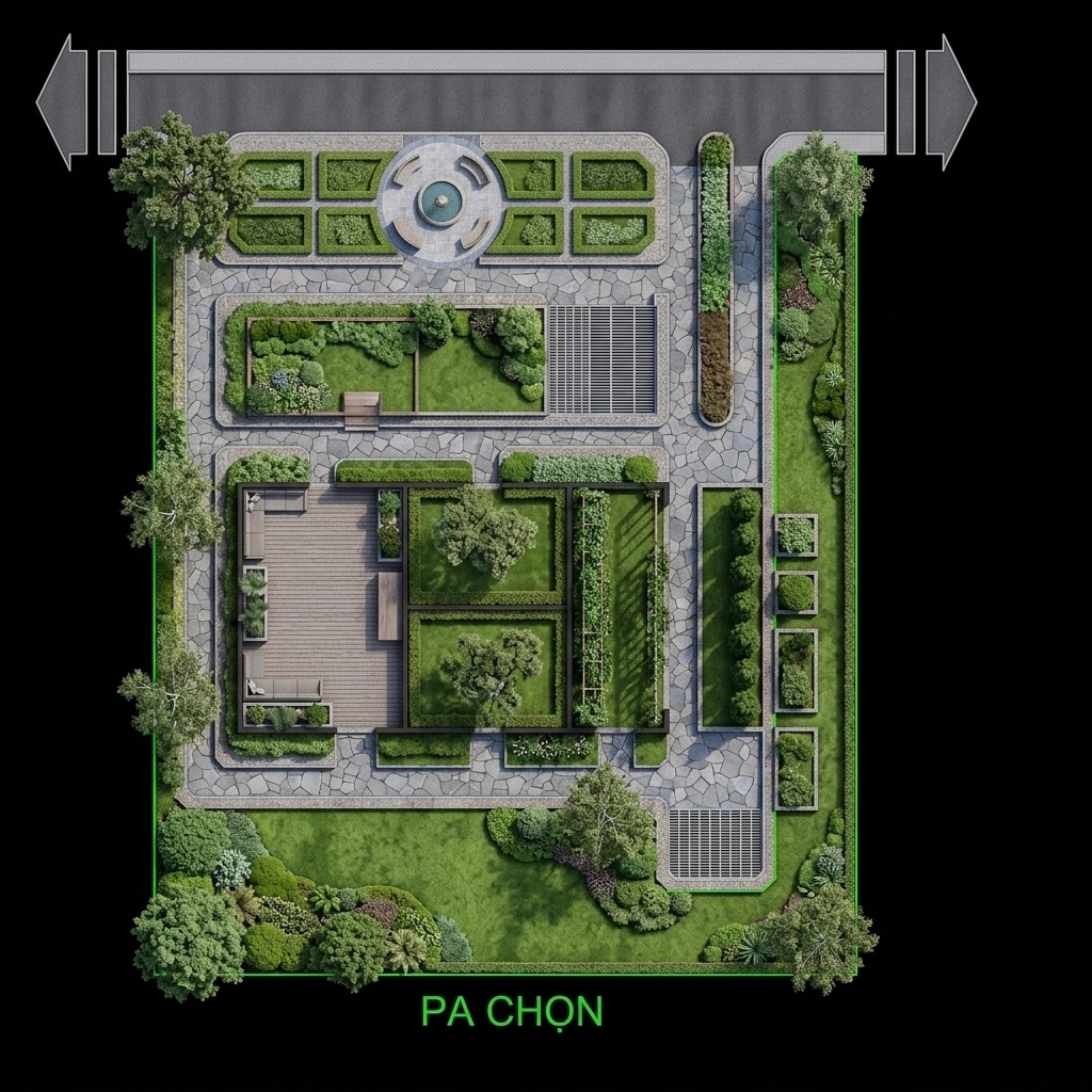 Yard design in no_style style — photo by GenRoom AI