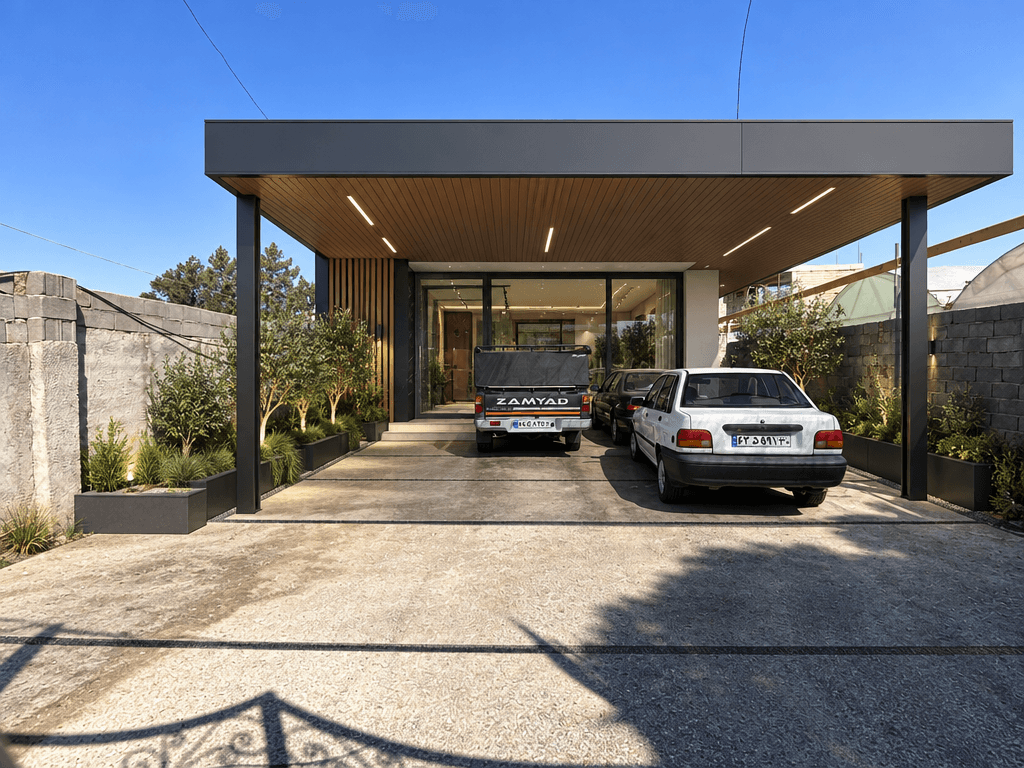 Hi-Tech Facade Cephe design — facade photo by GenRoom AI
