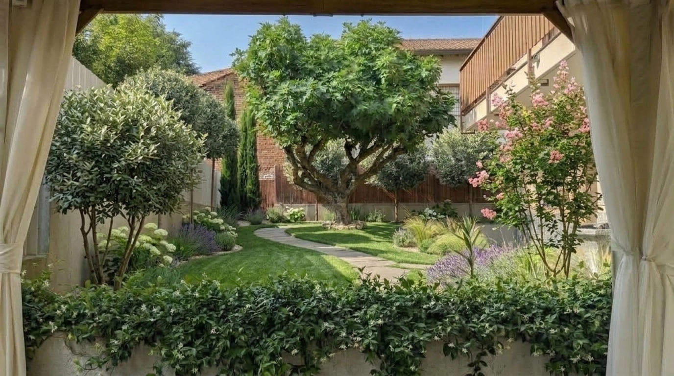 Yard design in no_style style — photo by GenRoom AI