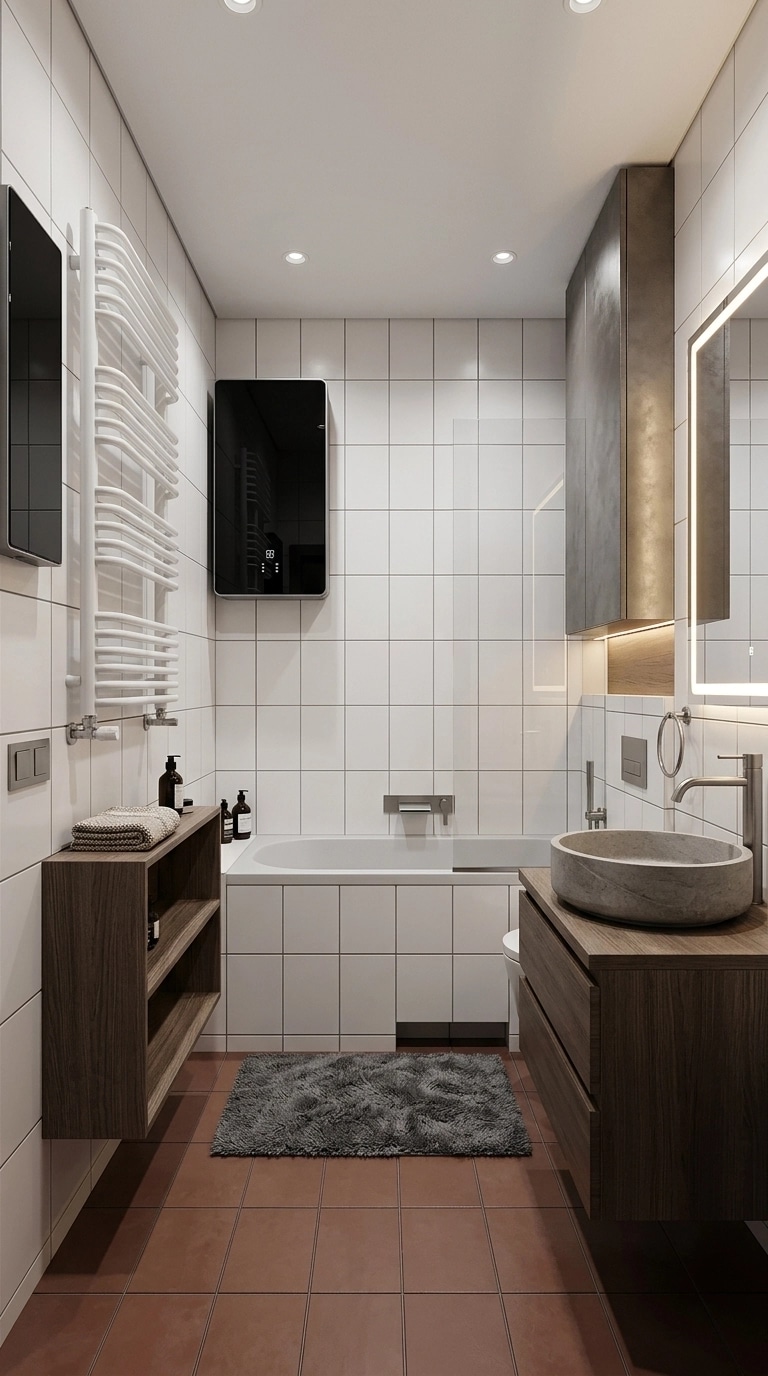 Bathroom interior in Contemporary style — photo by GenRoom AI