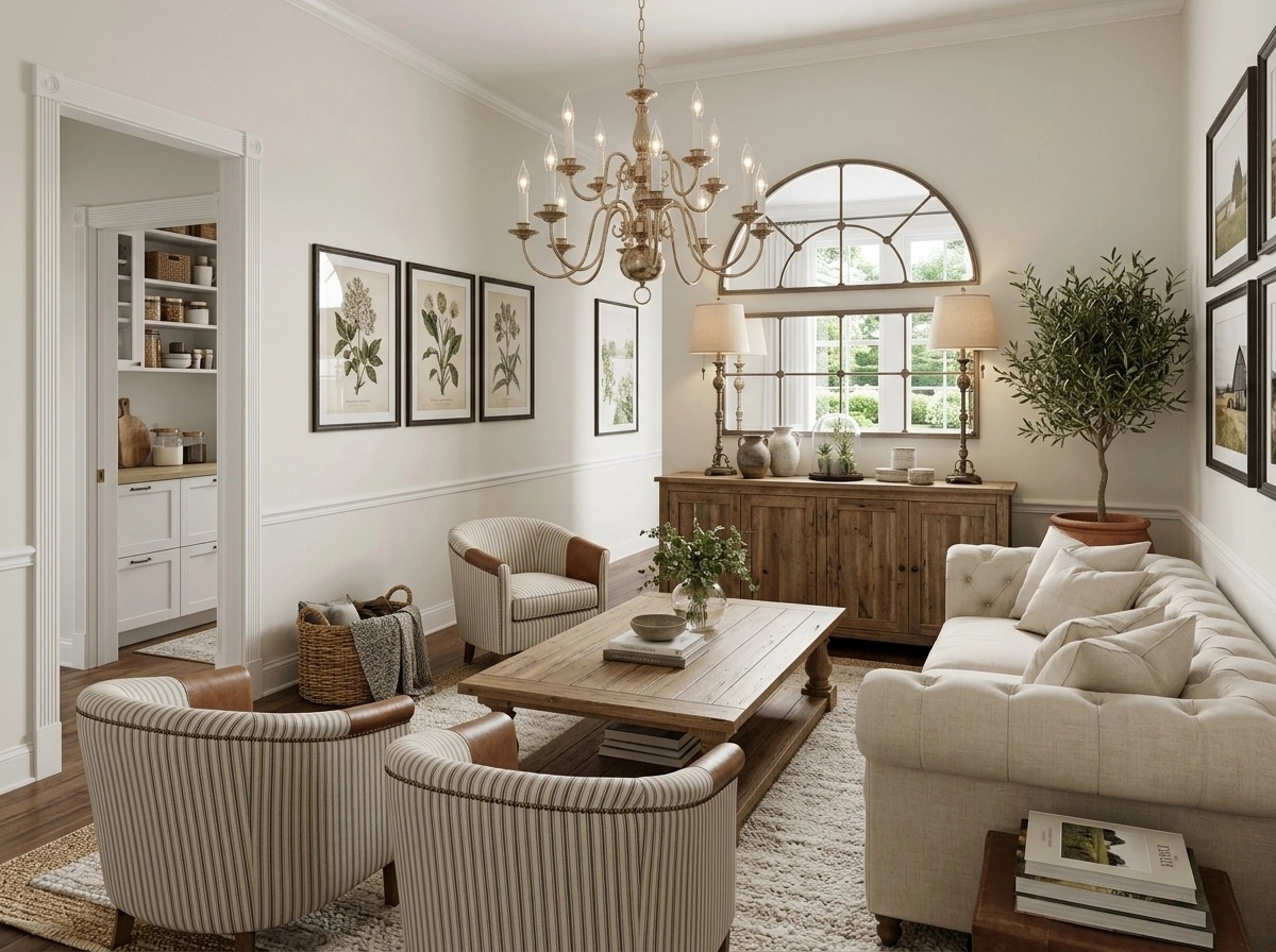 Interior design in Modern Farmhouse style — Living Room by GenRoom AI