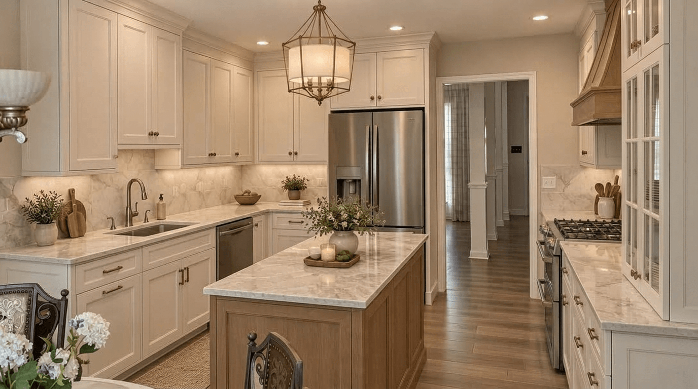 Kitchen interior in Classic style — photo by GenRoom AI