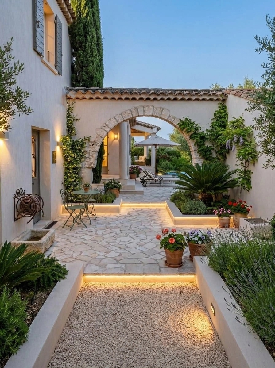Design paisagístico em estilo Provence Garden — Jardim por GenRoom AI