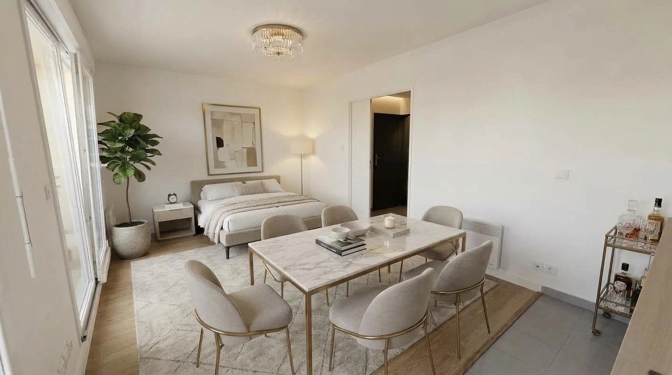 Interior design in Transitional style — Living Room by GenRoom AI