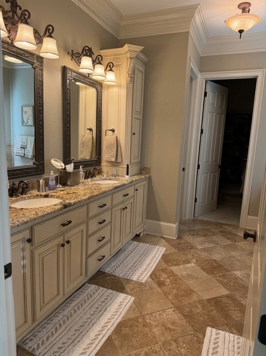 Bathroom interior in Transitional style — photo by GenRoom AI