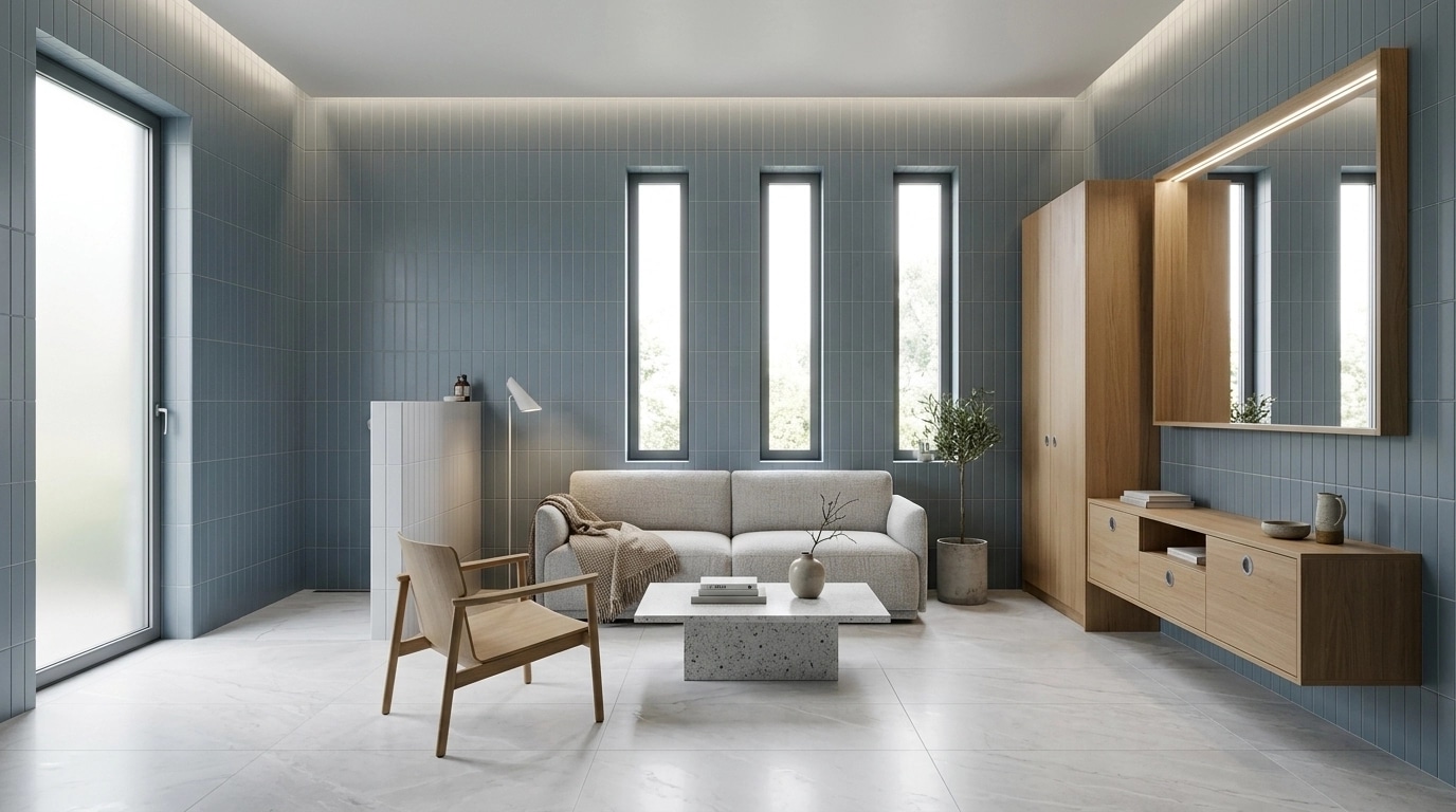 Minimalism Living Room design — interior photo by GenRoom AI