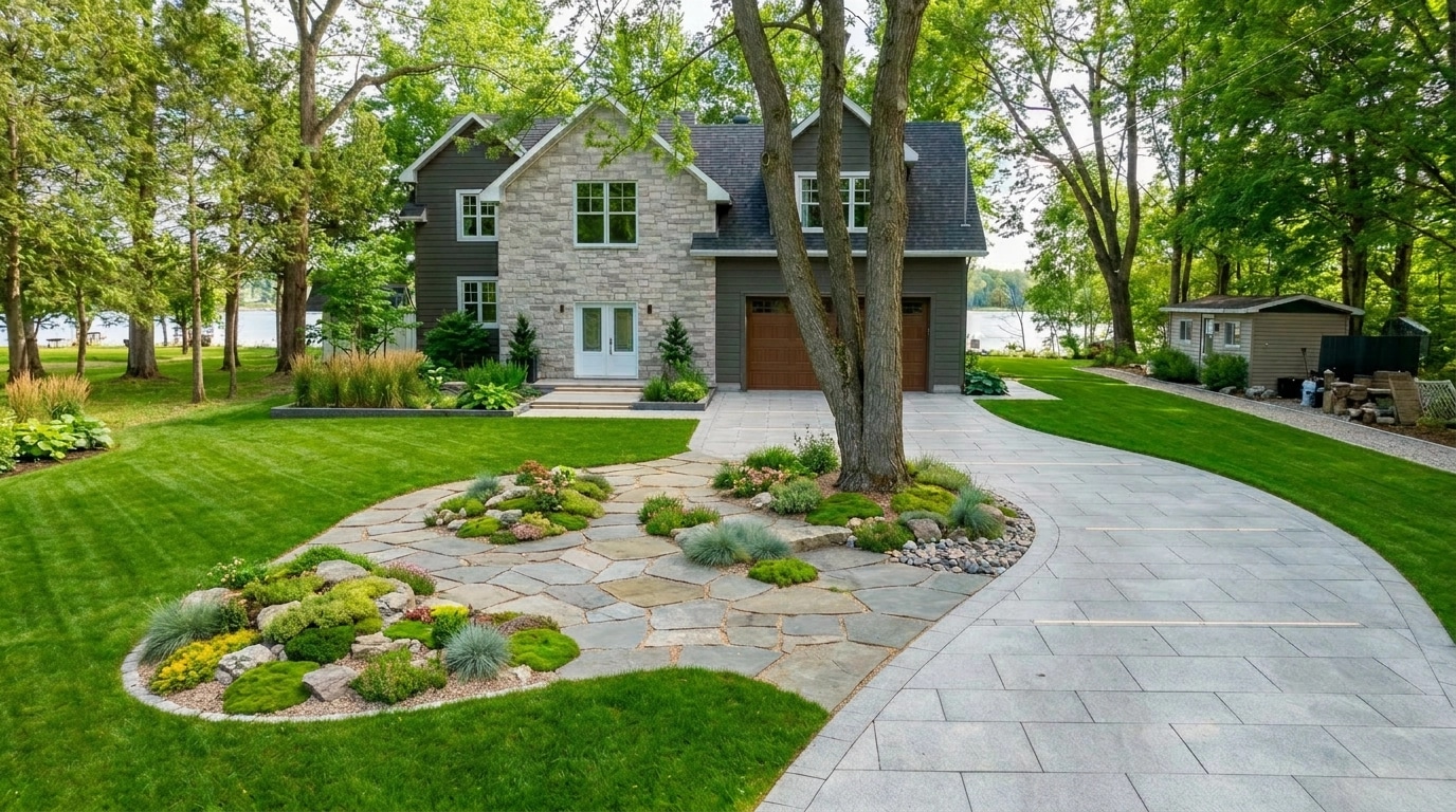 Landscape desain di Scandinavian Garden gaya — Halaman oleh GenRoom AI
