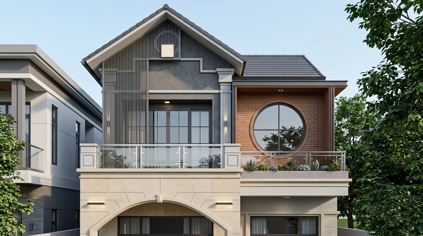 Contemporary Facade Facade design — facade photo by GenRoom AI