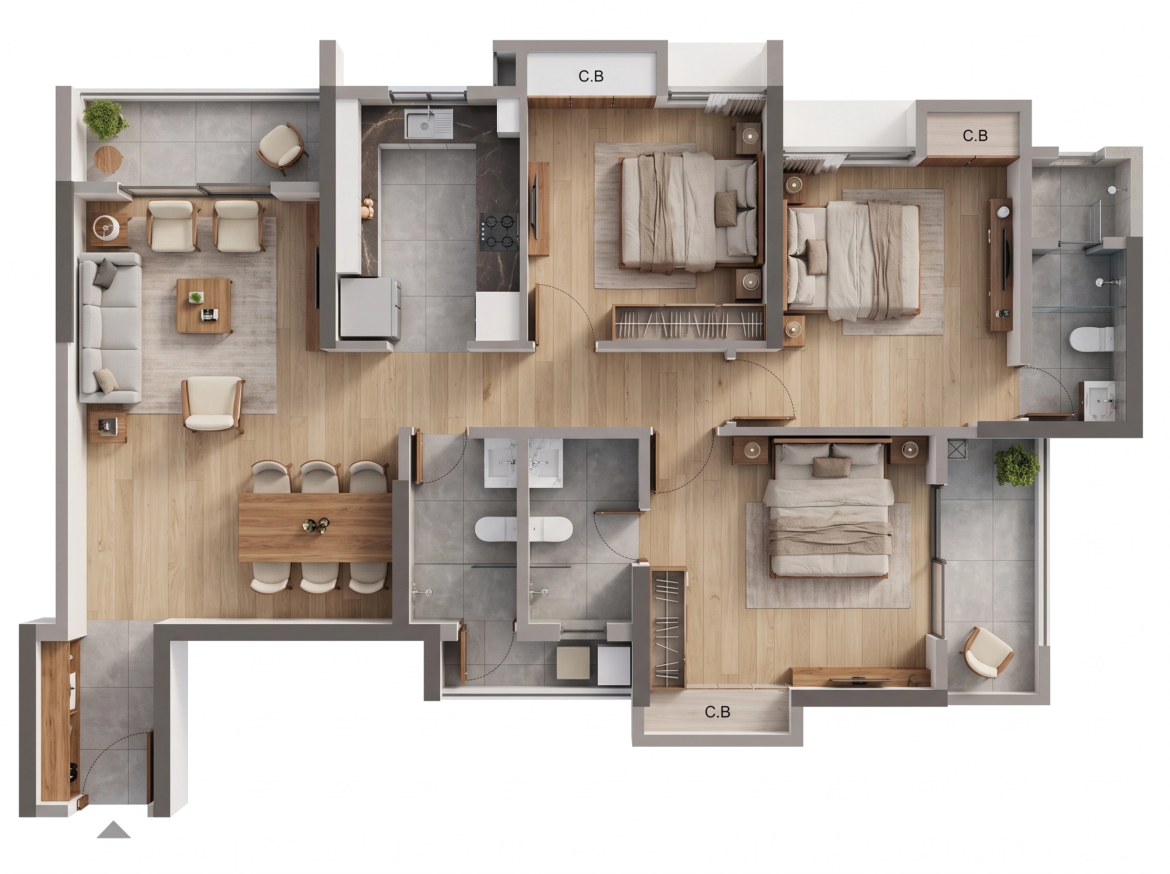 Interior design in Contemporary style — Living Room by GenRoom AI
