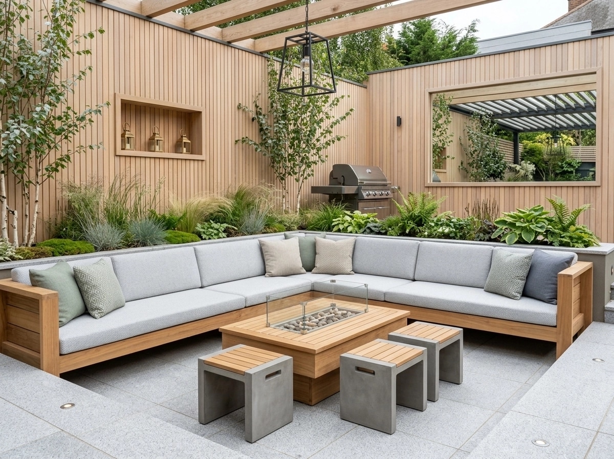 Landscape design in Scandinavian Garden style — Yard by GenRoom AI