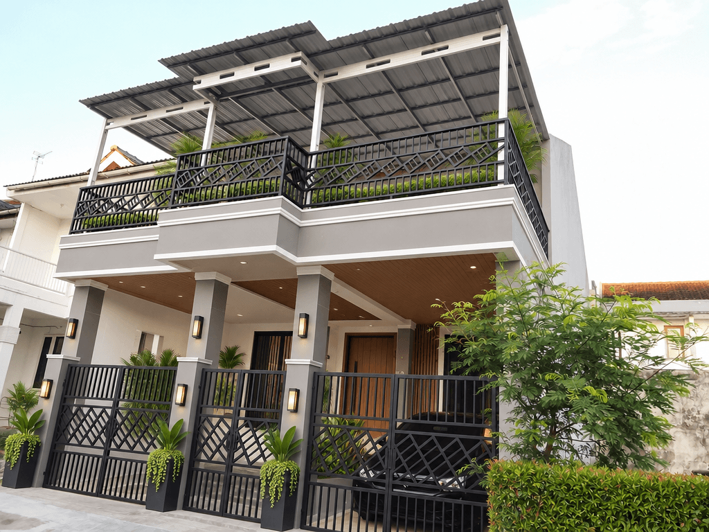 Facade design in no_style style — photo by GenRoom AI