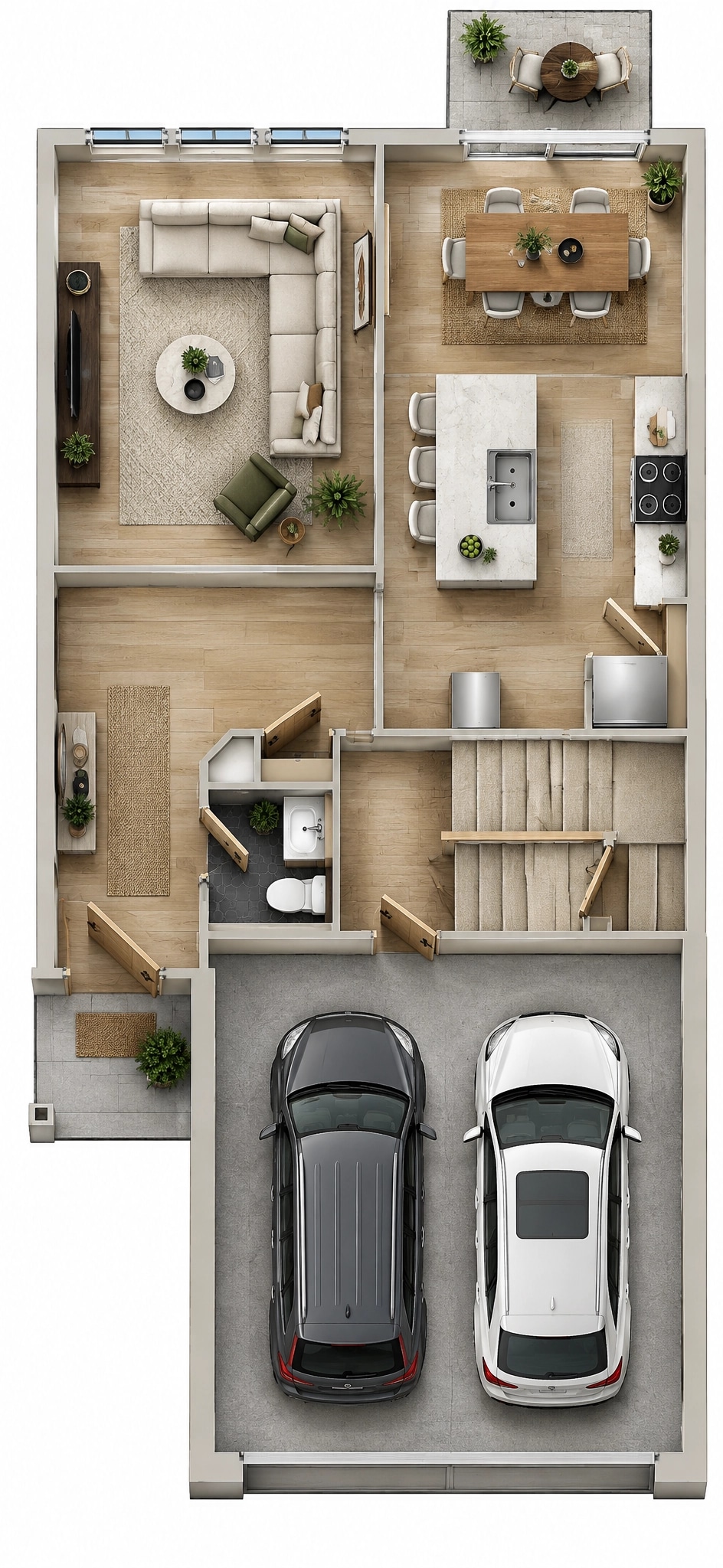 Interior design in Contemporary style — Living Room by GenRoom AI