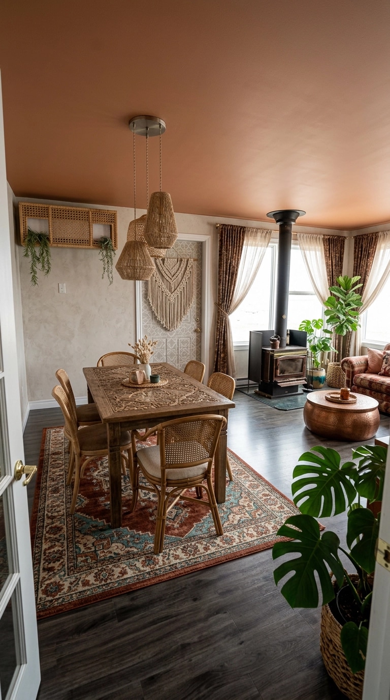 Interior design in Bohemian style — Living Room by GenRoom AI