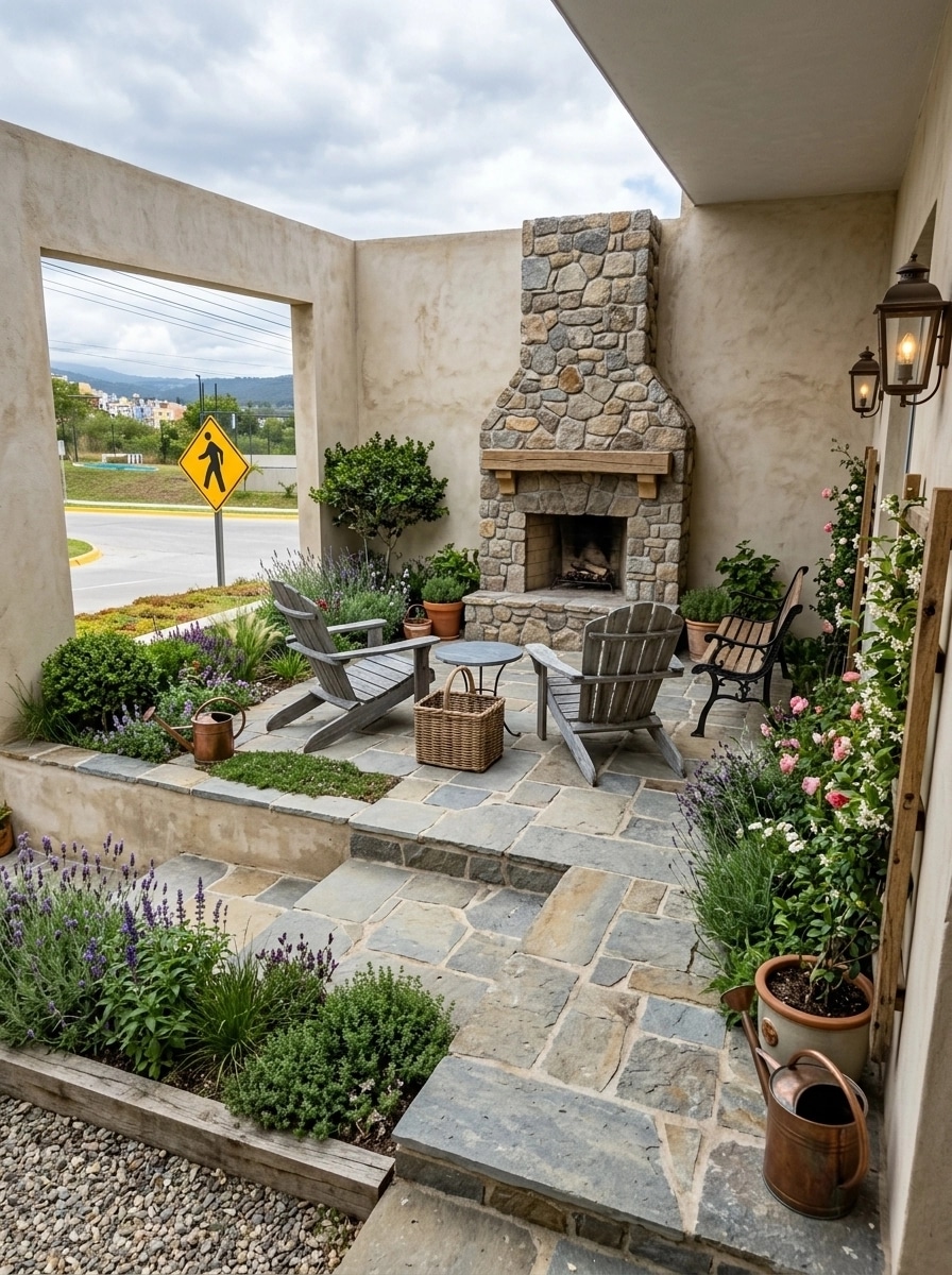 Country Rustic Garden Yard design — yard photo by GenRoom AI