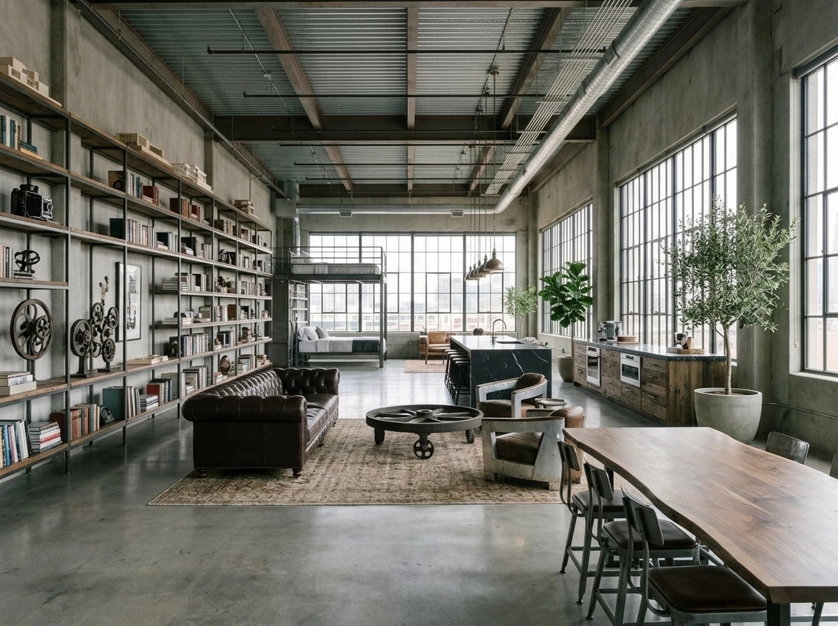 Interior design in Loft / Industrial style — other by GenRoom AI