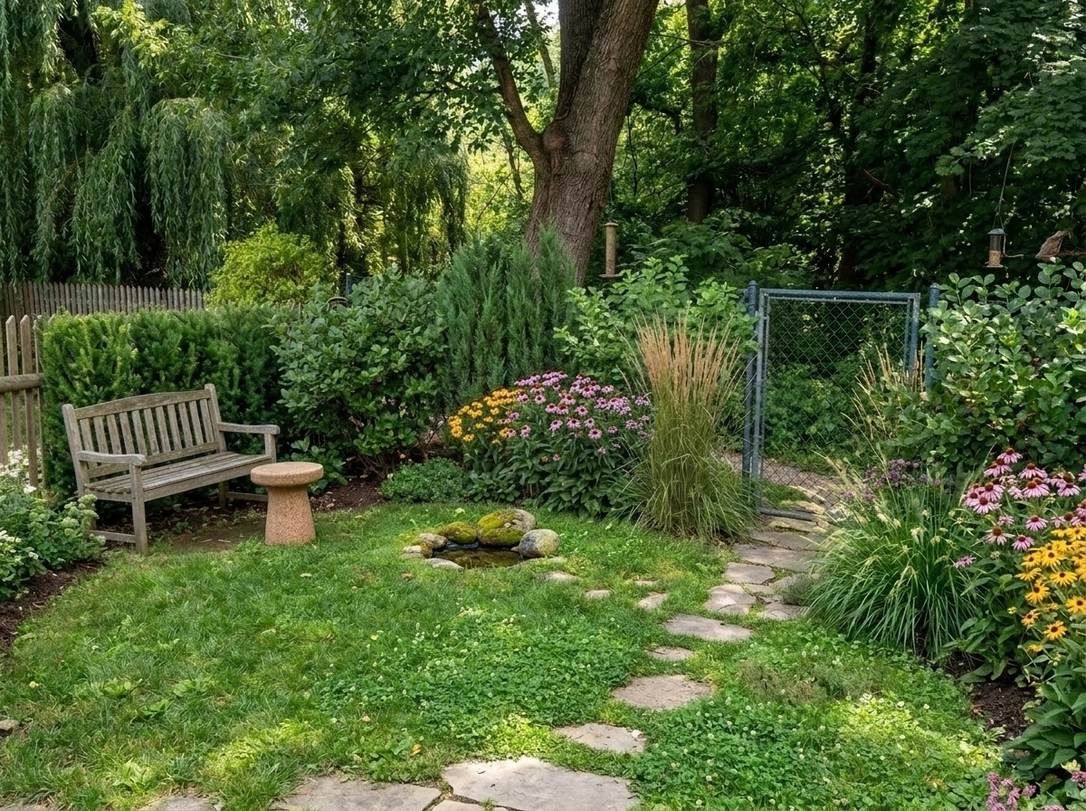 Landscape design in Eco Natural Garden style — Yard by GenRoom AI