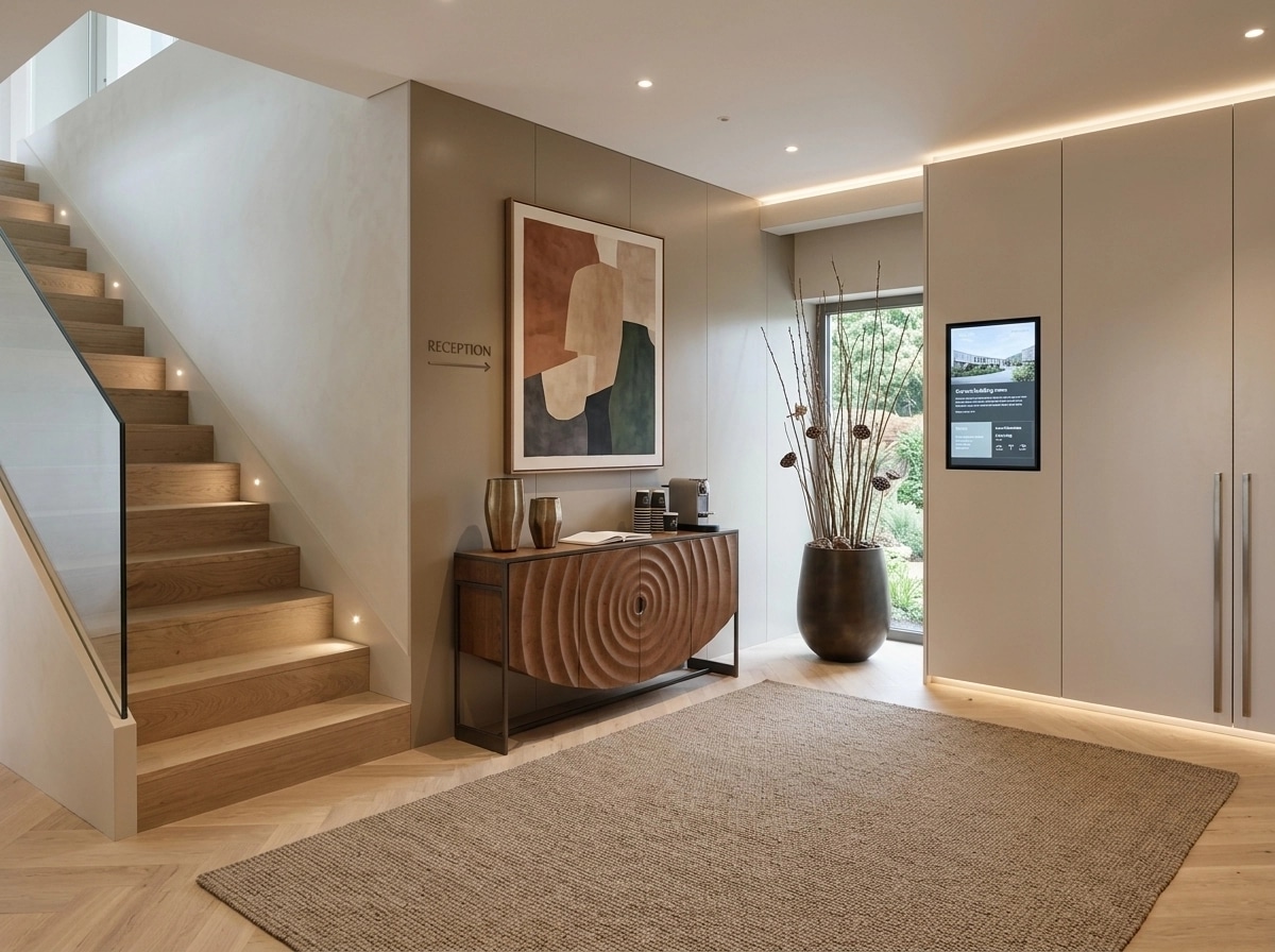 Interior design in Minimalism style — lobby by GenRoom AI