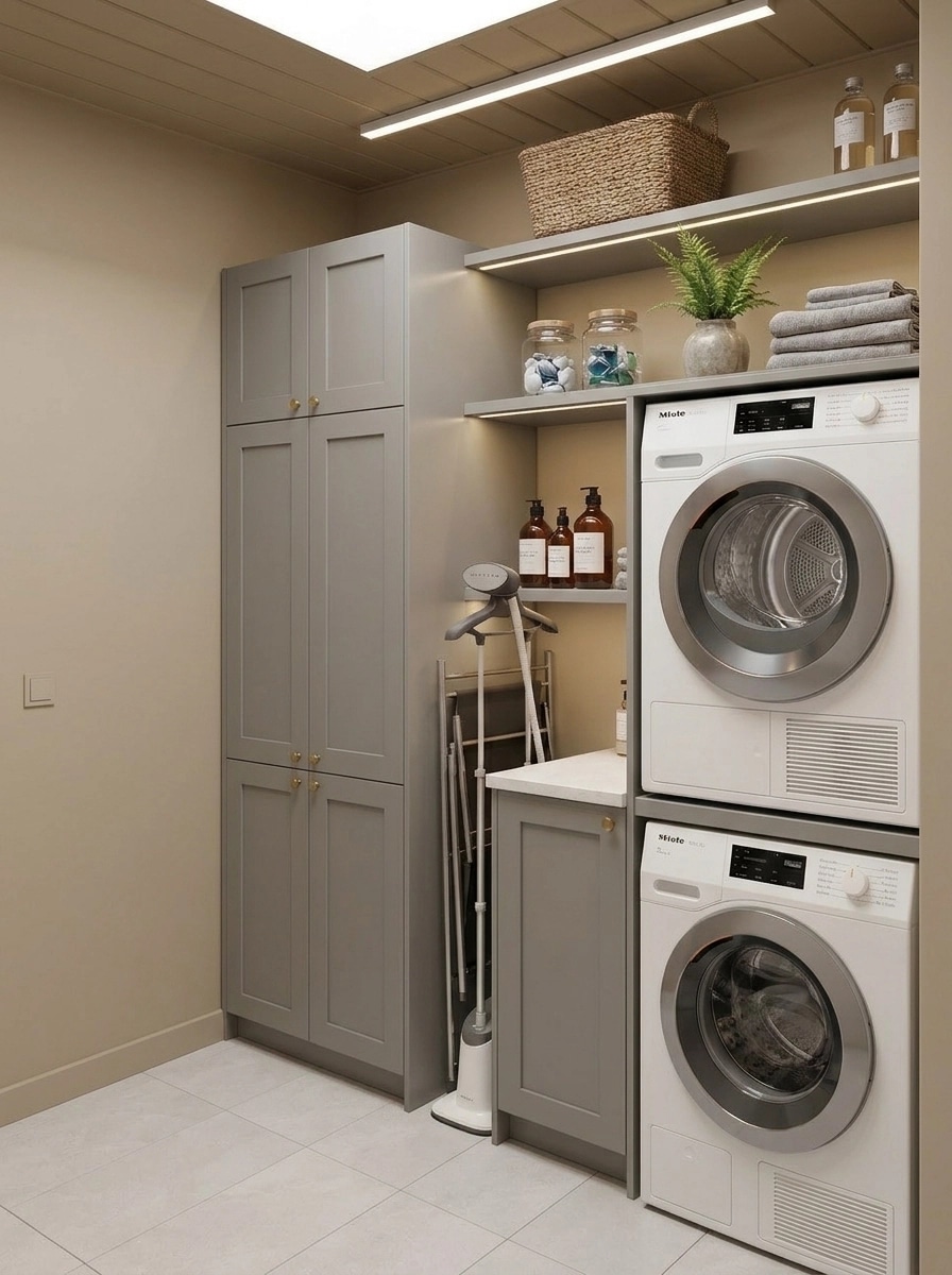 Interior design in Scandinavian style — laundry by GenRoom AI