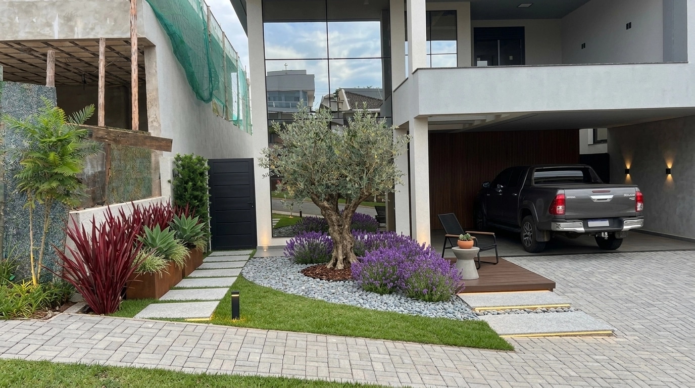Landscape design in Minimalist Yard style — Yard by GenRoom AI