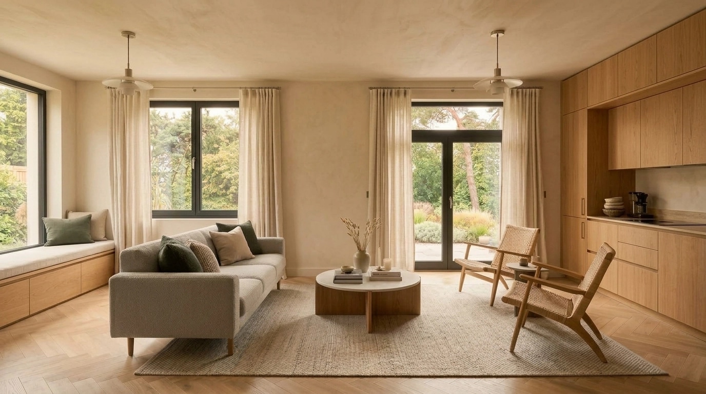 Scandinavian Living Room design — interior photo by GenRoom AI