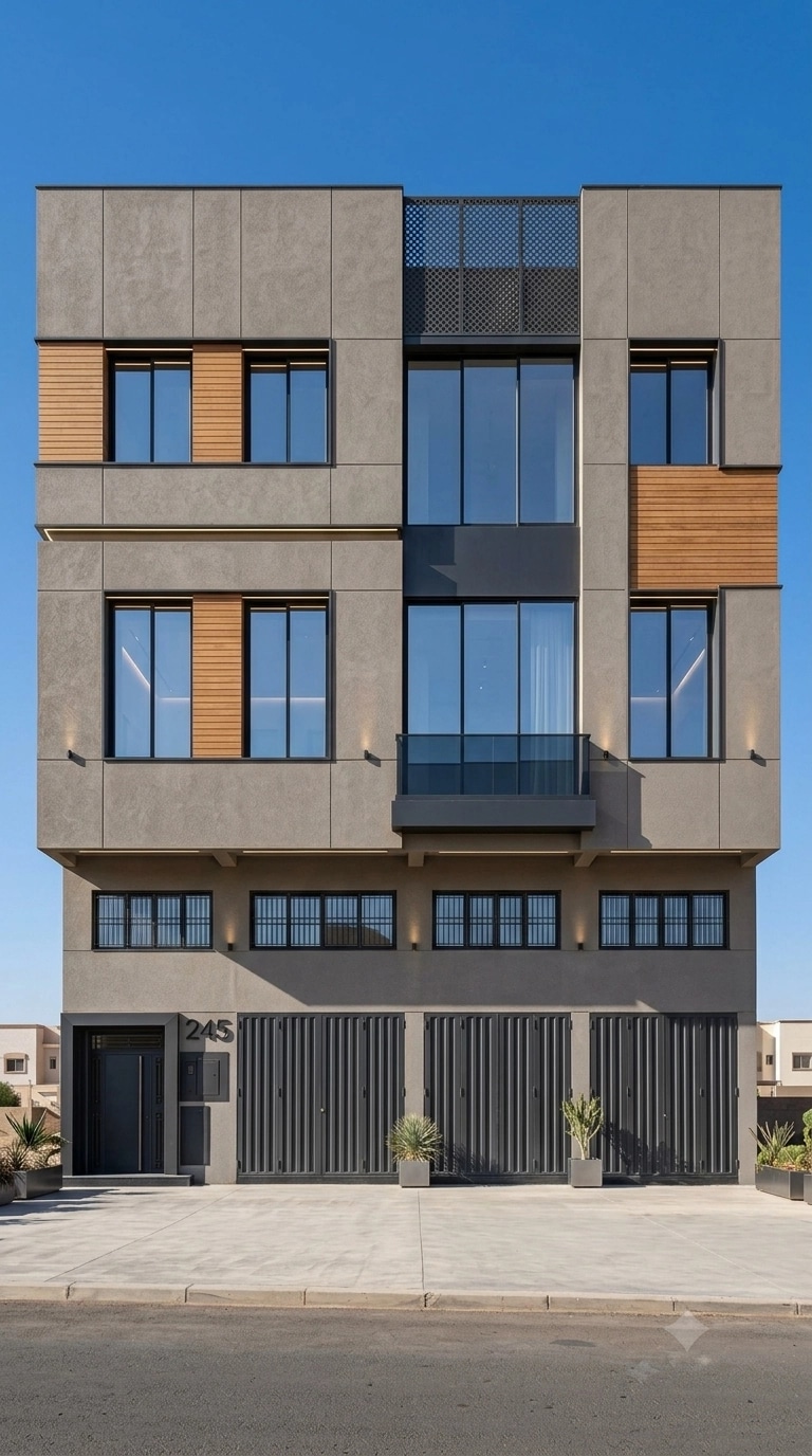 Contemporary Facade Facade design — facade photo by GenRoom AI