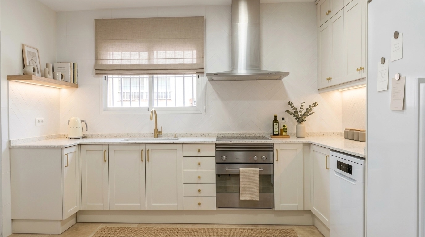 Kitchen interior in Scandinavian style — photo by GenRoom AI
