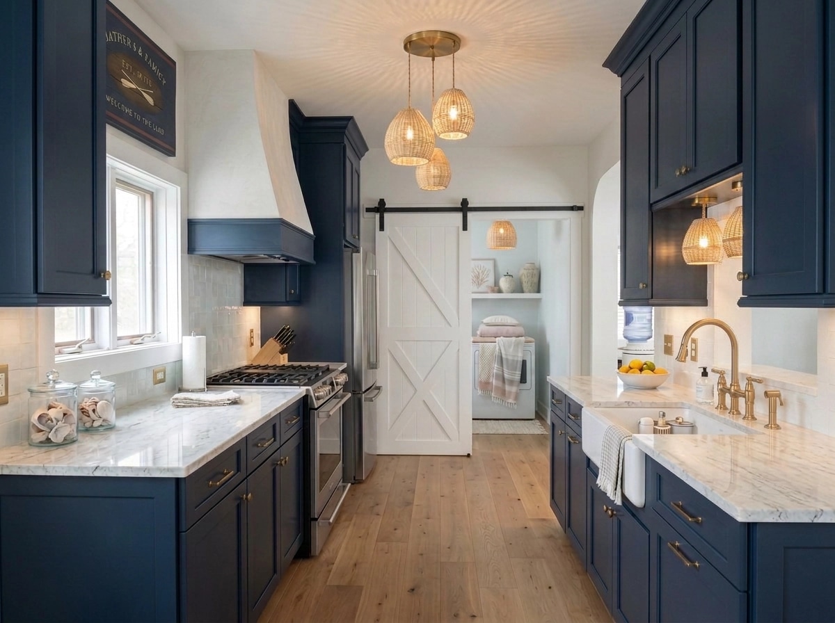 Interior design in Coastal / Hamptons style — Kitchen by GenRoom AI
